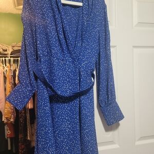 Equipment Blue and White Patterned Garment